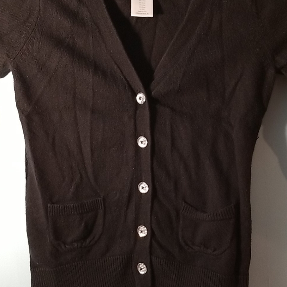 Gymboree black long sleeve button cardigan girls XS 3-4 - Picture 2 of 5